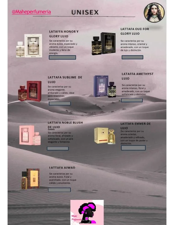 Selección de perfumes árabes